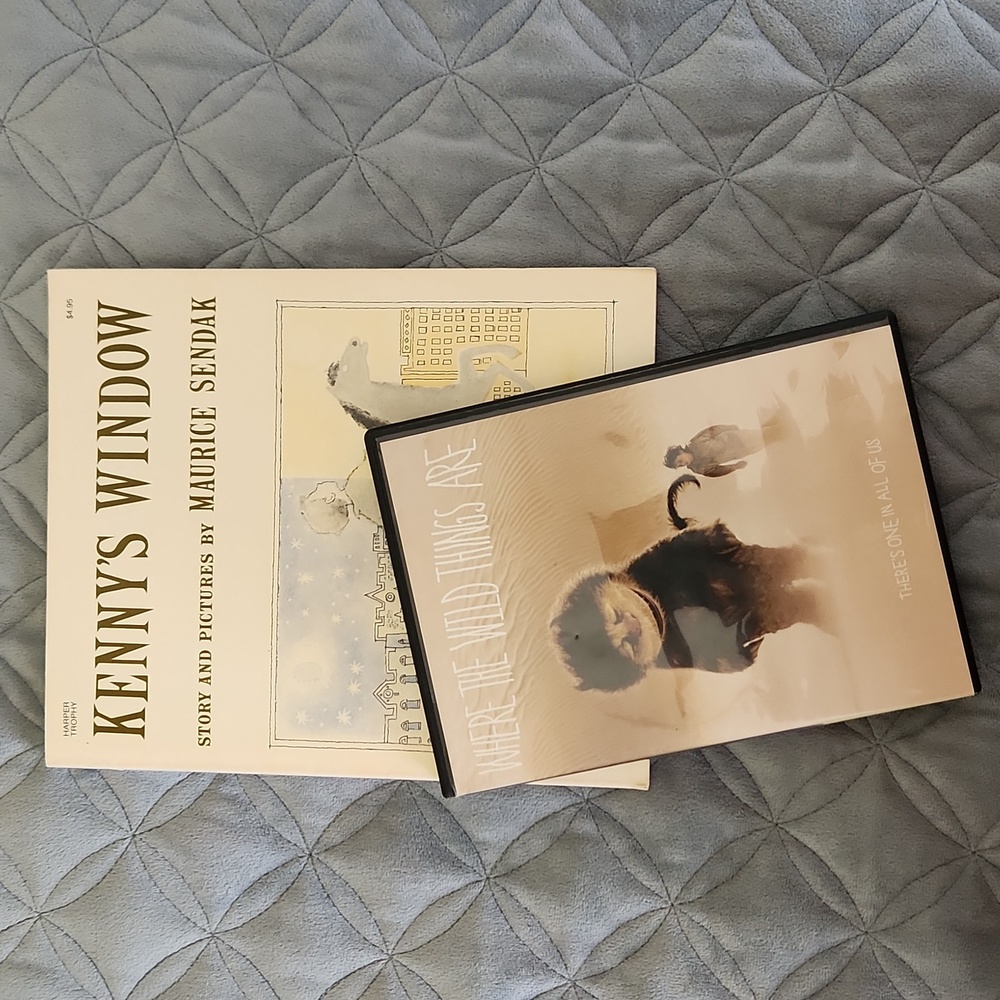 DVD Where The Wild Things Are w Book KENNY'S WINDOW Both By Maurice Sendak